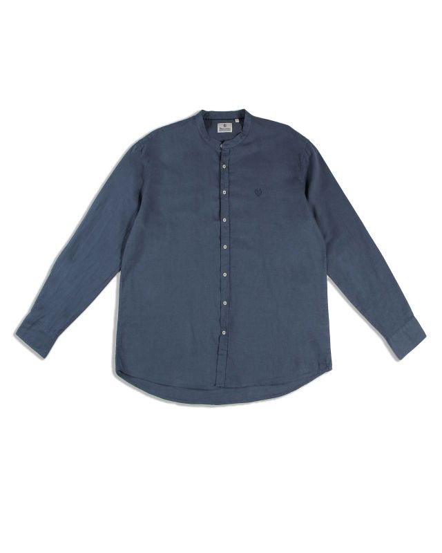 Product: BLUE LEMON - OVER CAMICIA MANICA LUNGA LINO COLLO COREANO (3 of 8)