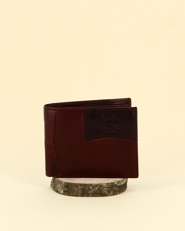 Product: Portafoglio uomo marrone con ribaltina, portaspicci e portacarte in VERA PELLE- Renato Balestra (5 of 12)