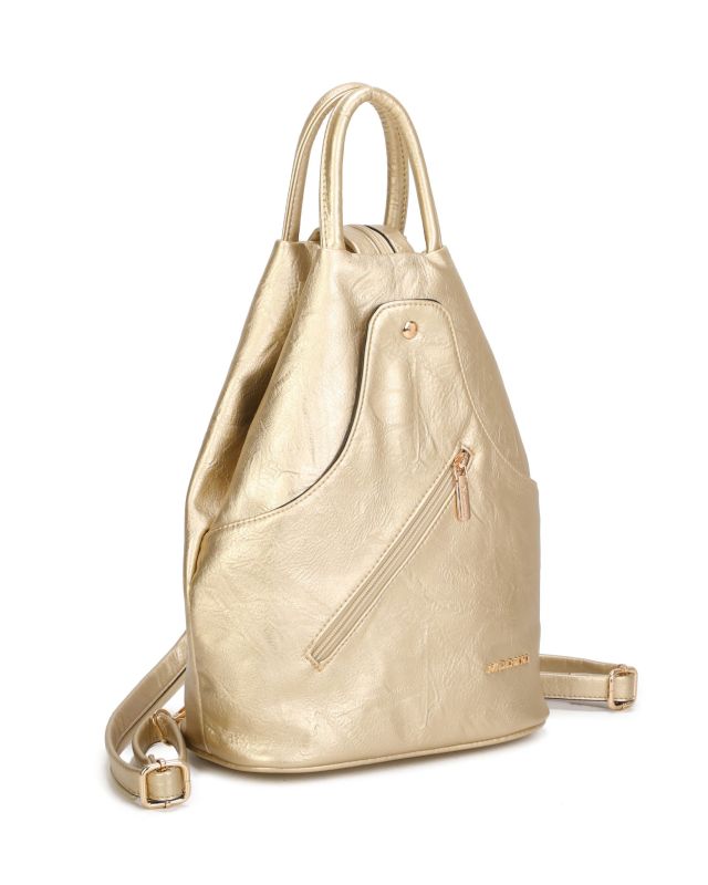 Product: NARDINI - Zaino platino due manici con tasca frontale e spalline regolabili con zip (1 of 3)