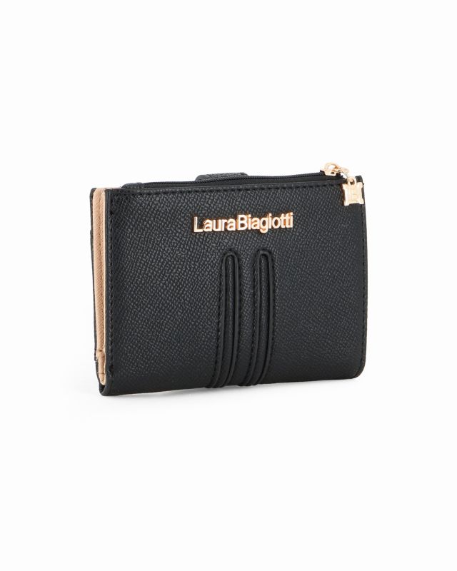 Product: LAURA BIAGIOTTI - Portafoglio nero con pattina (1 of 3)