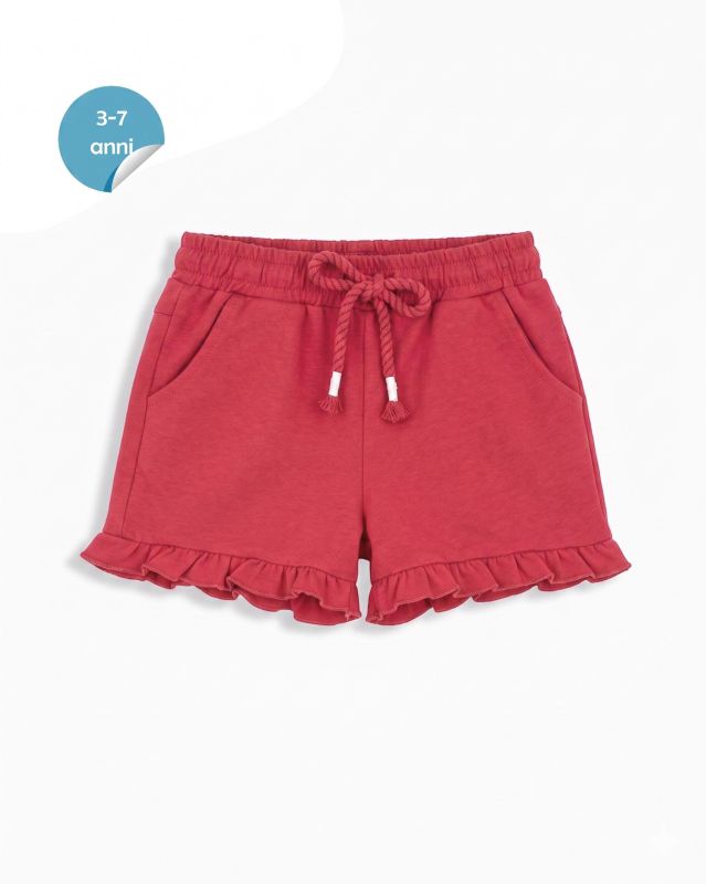 Product: AMERICAN RAP - Short bimba rosso con sbuffo (1 of 3)