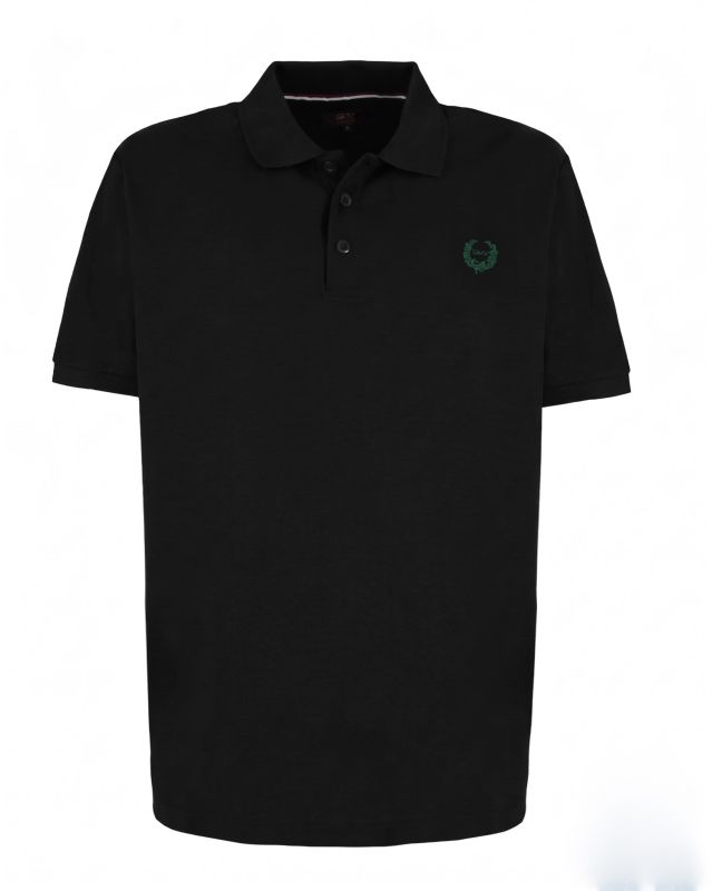Product: GIANMARCO VENTURI - Polo mezza manica nera (1 of 4)