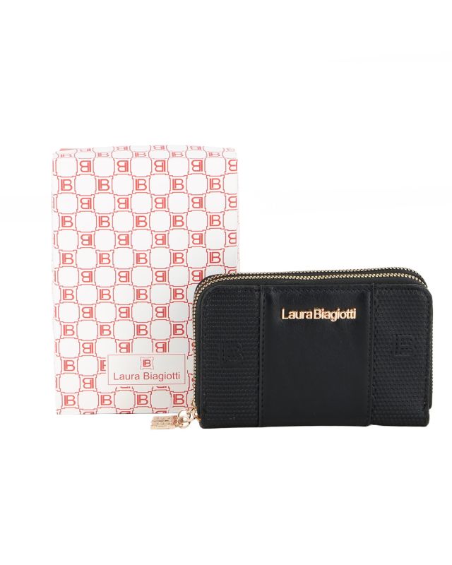 Product: LAURA BIAGIOTTI - Portafoglio nero con due scomparti principali (1 of 3)