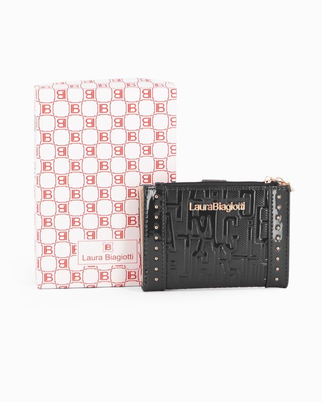 Product: LAURA BIAGIOTTI - Portafoglio nero in vernice con pattina (1 of 3)
