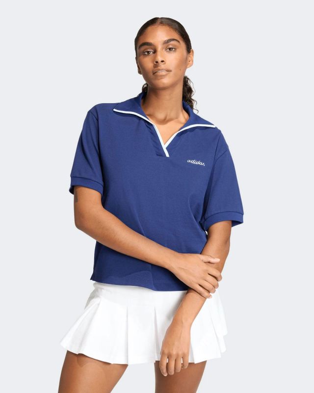 Product: ADIDAS - POLO BLU DA DONNA 100% COTONE - KC3999 (1 of 6)