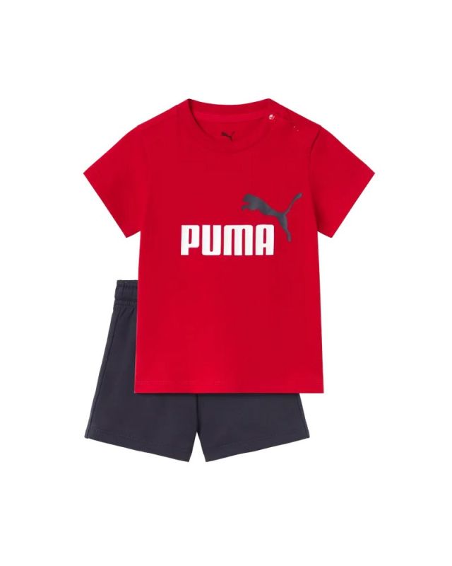 Product: PUMA  - SET SHORT+ T-SHIRT ROSSA E BLU BABY ( 6 MESI - 4 ANNI)MINICATS ESSENTIALS, 686285-11 (1 of 2)