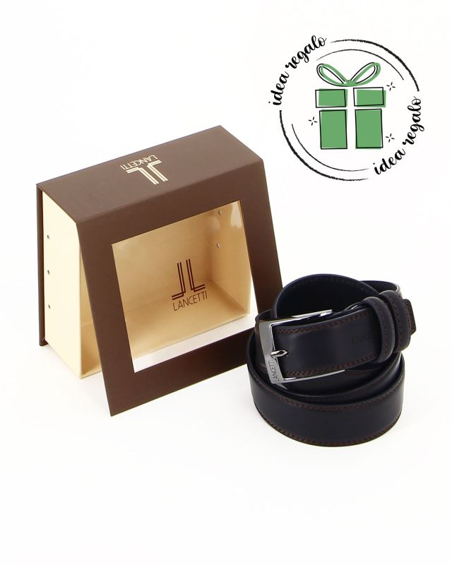 Product: LANCETTI - Cinta nera con confezione regalo e fibia nickel free (4 of 11)