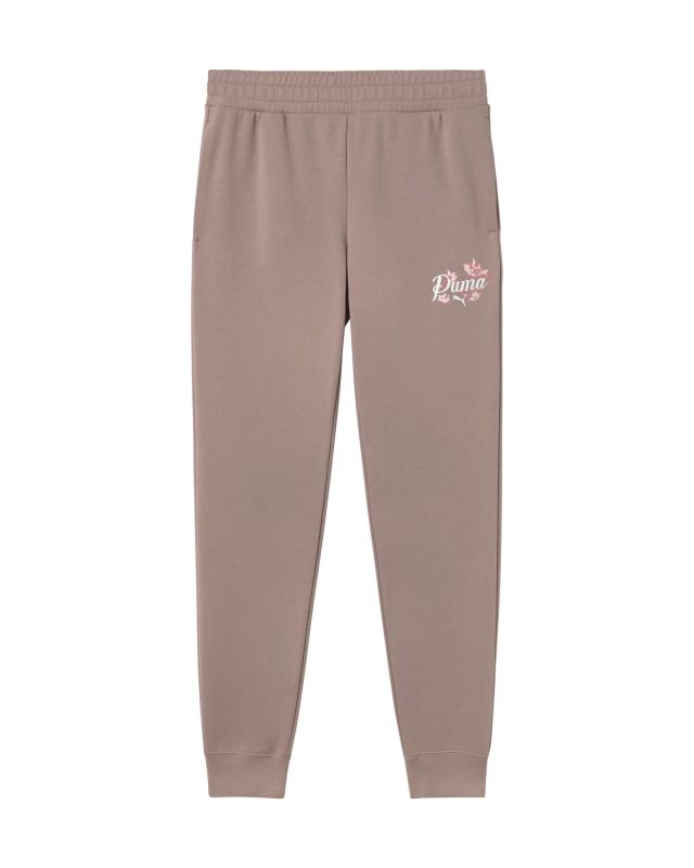 Product: PUMA - PANTALONE TAUPE ESSENTIAL FLORAL GRAPHIC SWEATPANTS  DA DONNA , 694487-88 (1 of 2)