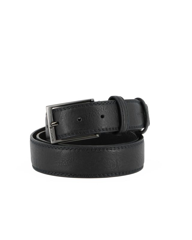 Product: LAURA BIAGIOTTI - Cinta nera da uomo con fodera in VERA PELLE (4 of 6)