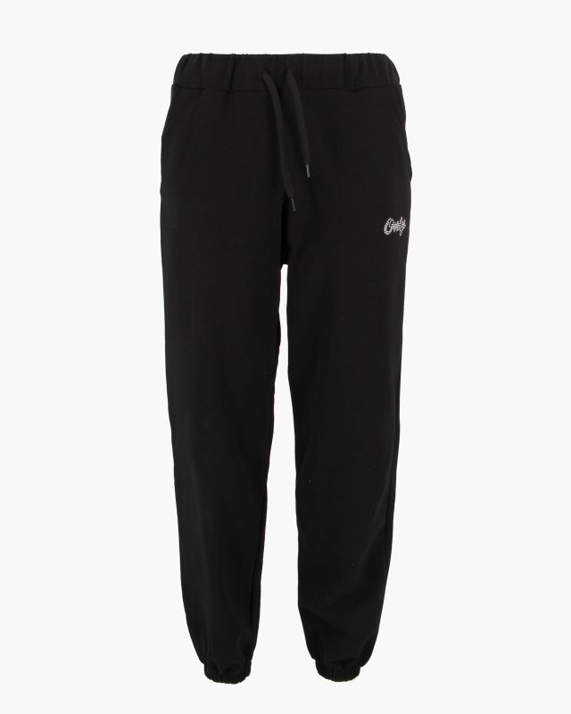 Product: ONLY- PANTALONE TUTA NERO  CON DETTAGLI STRASS DA DONNA, 10121 (1 of 3)