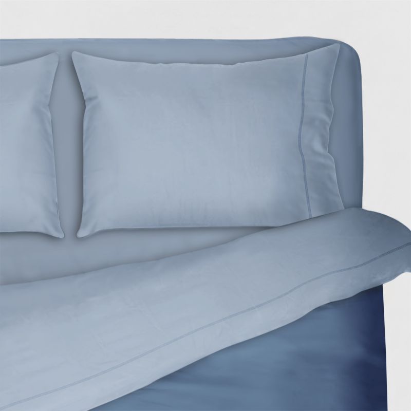 Product: MORFEO - LENZUOLA COPPIA MORFEO 2 PIAZZE TINTA UNITA CELESTE