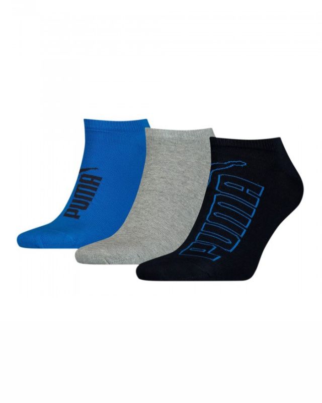 Product: PUMA - Set 3 paia calzini blu azzurro e grigio, numerata 27/40
