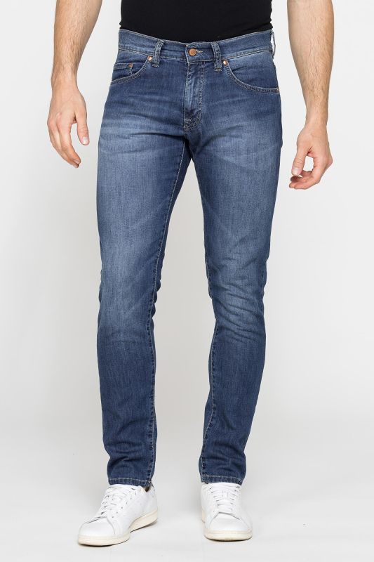 Product: CARRERA - JEANS 5 TASCHE ELASTICIZZATO SABBIATO MEDIO (1 of 3)