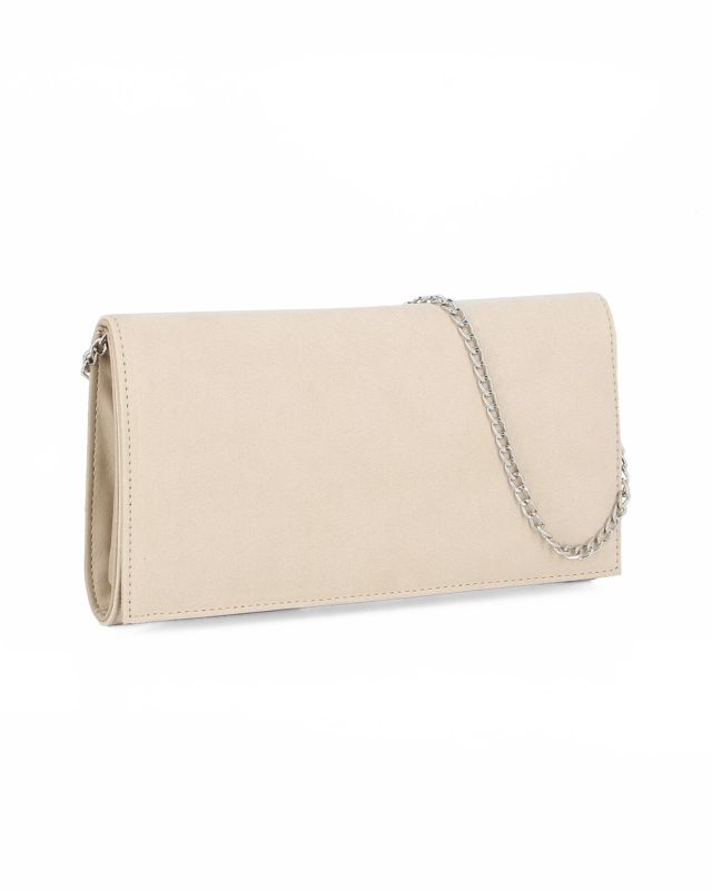 Product: TATOO - Pochette beige scamosciata due scomparti (1 of 4)