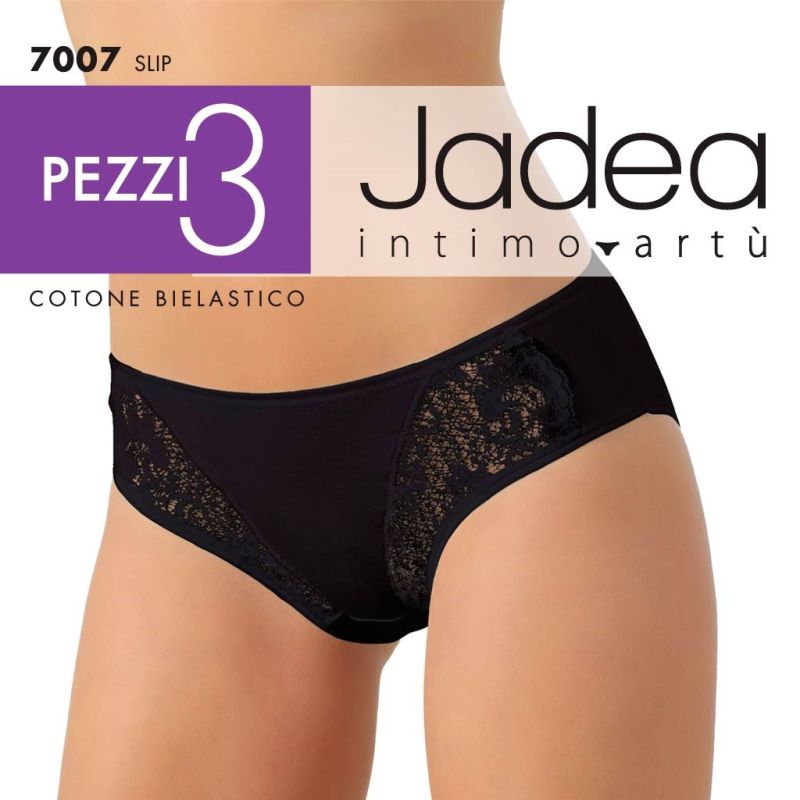 Product: JADEA - SLIP PIZZO COTONE BIELASTICO 3 PEZZI (1 of 3)