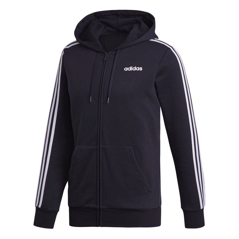 Product: ADIDAS - JACKET C/CAPP.E 3S FZ FL BLACK-WHITE - DQ3101 (1 of 5)