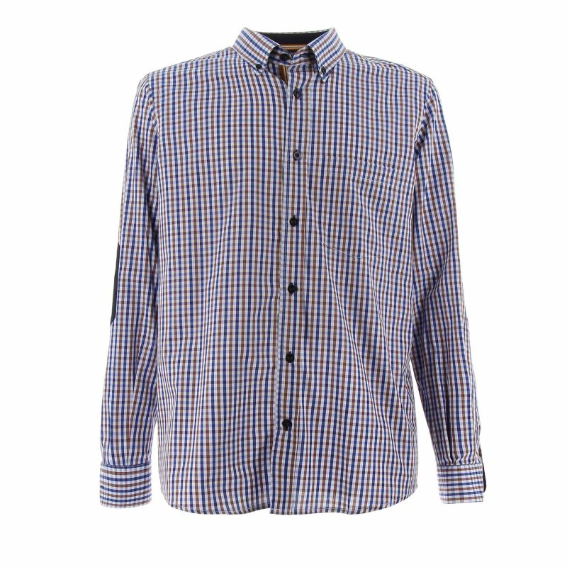 Product: BREZZA DI MARE - CAMICIA MANICA LUNGA QUADRO CON TOPPA (1 of 3)