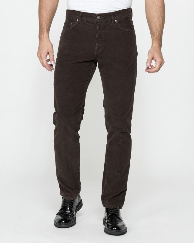 Product: CARRERA - PANTALONE MARRONE 5TASCHE IN VELLUTO 1000 RIGHE STRETCH (1 of 3)
