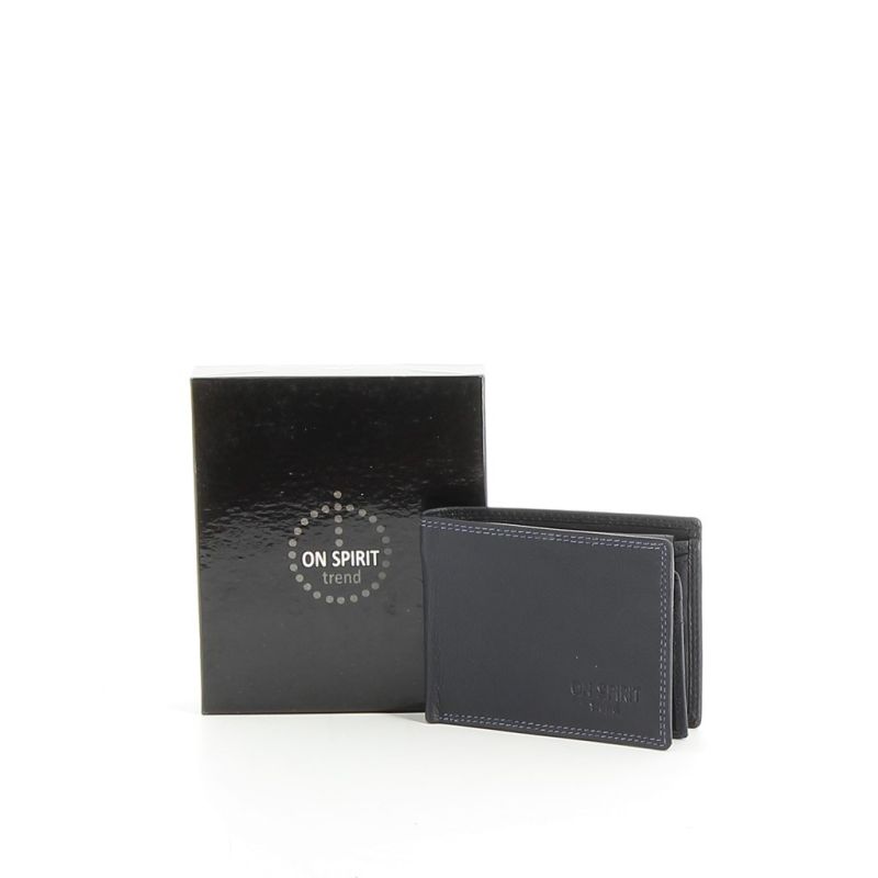 Product: ON SPIRIT- Portafoglio in VERA PELLE con due scomparti banconote (1 of 3)