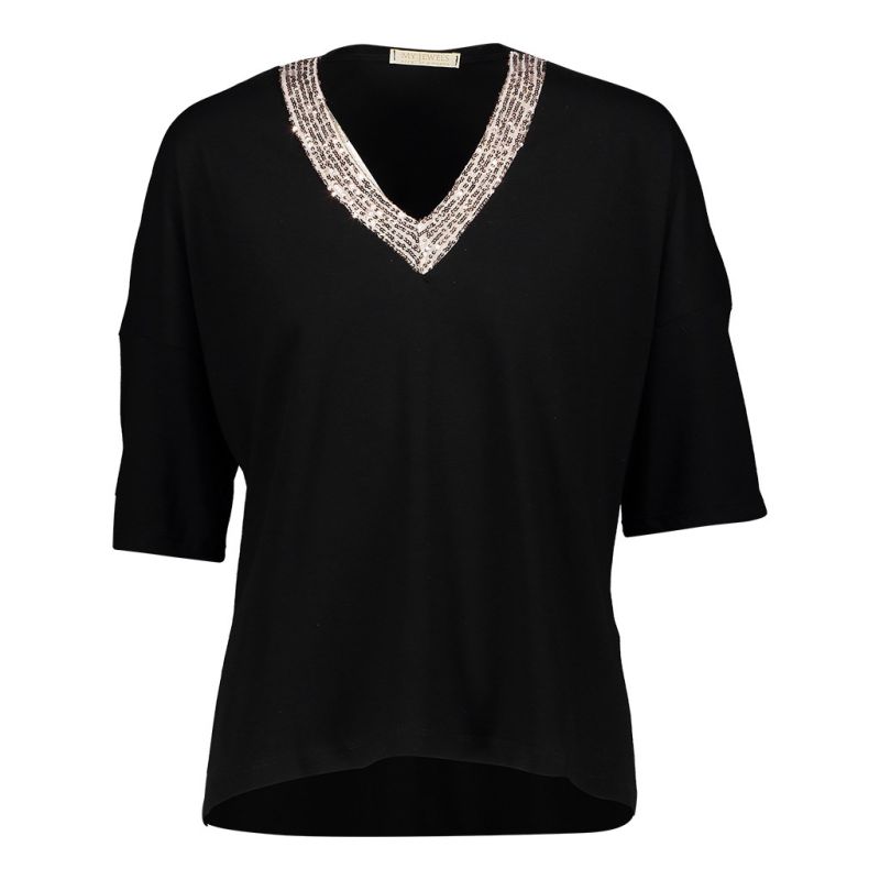 Product: MY JEWELS - MAGLIA MANICA CORTA PUNTA PAILLETTES (1 of 6)