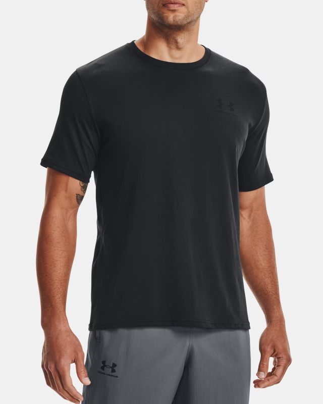 Product: T-SHIRT MM SPORTSTYLE LEFT CHEST BLK-BLK (1 of 7)