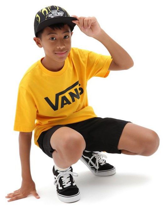 Product: VANS - T shirt girocollo da ragazzo gialla con logo nero, 8/16 anni (1 of 3)