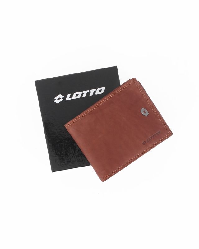 Product: LOTTO - Portafoglio uomo marrone in VERA PELLE (1 of 4)