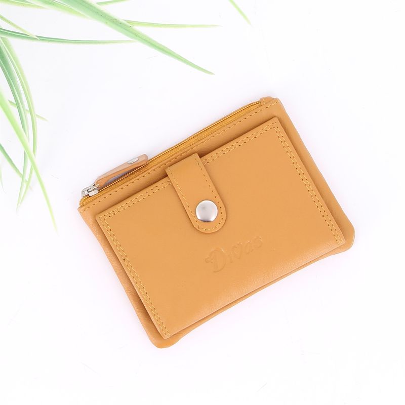 Product: DIVAS - Porta carte di credito in VERA PELLE con porta spicci con cerniera (1 of 3)