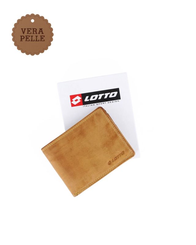 Product: LOTTO - Portafoglio uomo giallo in VERA PELLE (1 of 4)