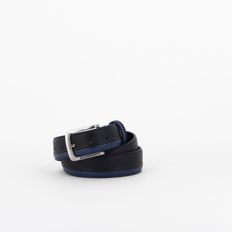 Product: SOLO SOPRANI - Cinta da uomo blu  in VERA PELLE