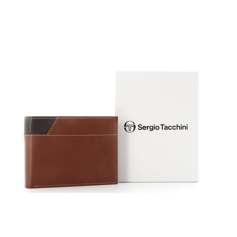 Product: SERGIO TACCHINI - Portafoglio in VERA PELLE con taschino porta spicci (1 of 4)