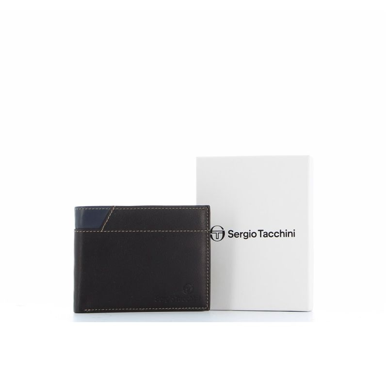 Product: SERGIO TACCHINI - Portafoglio in VERA PELLE con taschino porta spicci (1 of 16)
