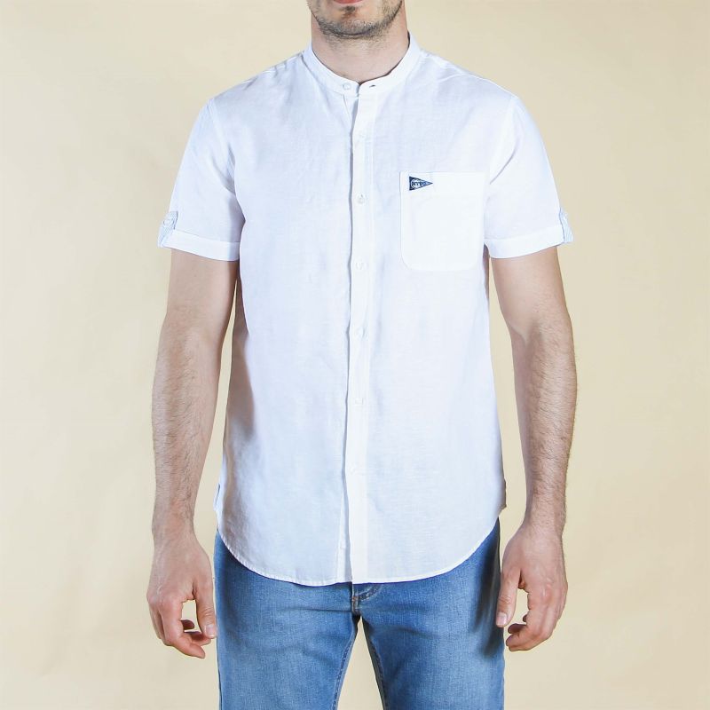 Product: BLUE LEMON - CAMICIA MANICA CORTA COREANA LINO (1 of 2)