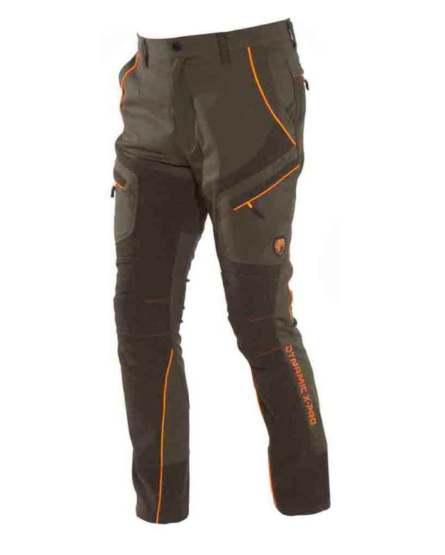 Product: UNIVERS - PANTALONE ALPI DA CACCIA VERDE E ARANCIONE ELASTICIZZATO (2 of 5)