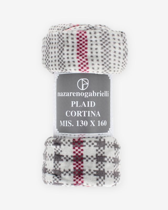 Product: NAZARENO GARBIELLI - Plaid grigio modello CORTINA, 130x160CM (1 of 2)