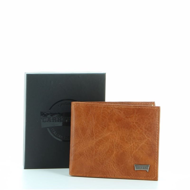 Product: CARRERA - Portafoglio in VERA PELLE con porta spicci con targhetta logo (1 of 3)