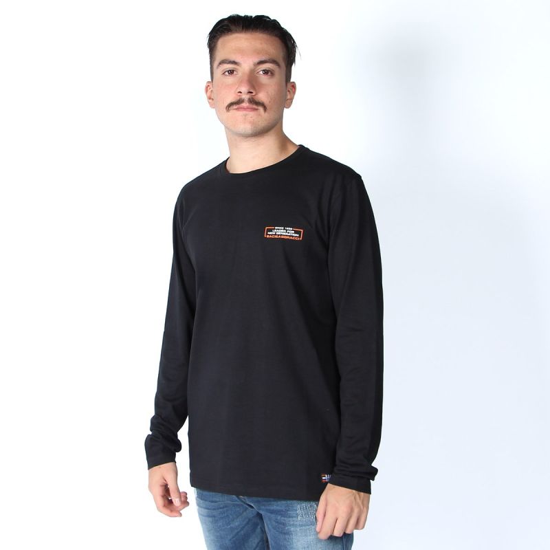 Product: B&A - T-SHIRT NERA MANICA LUNGA CON STEMMA (1 of 6)