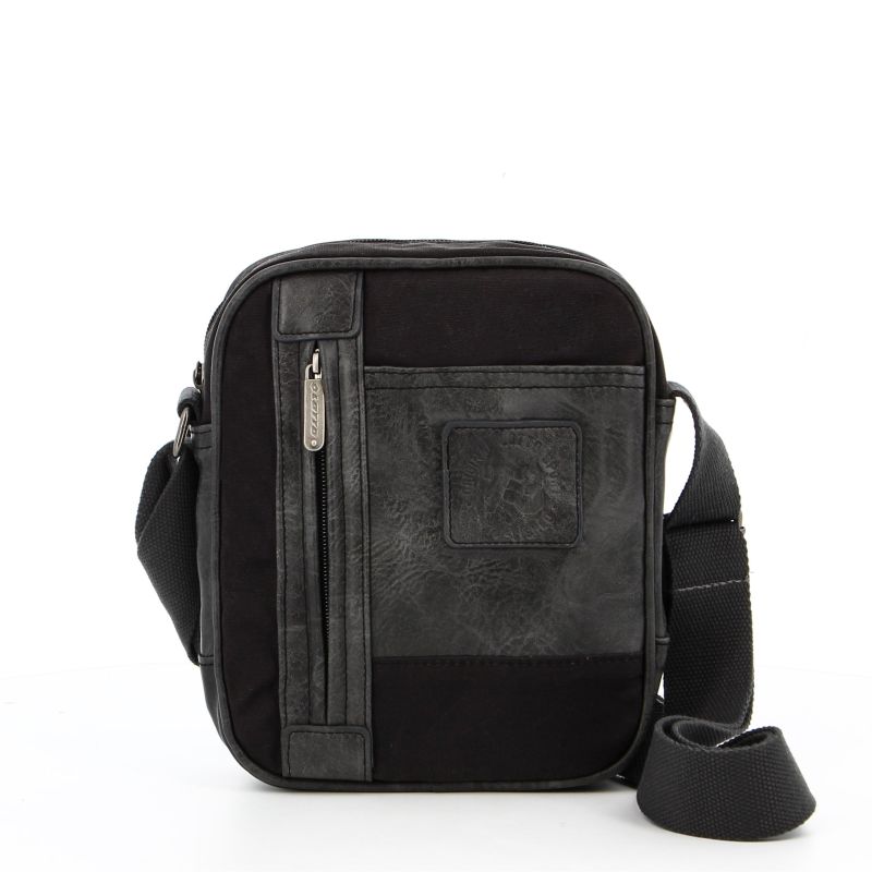 Product: LOTTO -  Borsello antracie trasversale in tessuto canvas e similpelle. (1 of 12)