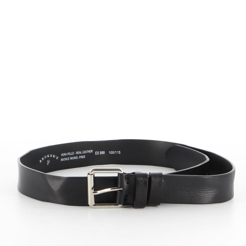 Product: BROKERS - Cinta in VERA PELLE senza cuciture con fibbia nickel free (1 of 2)
