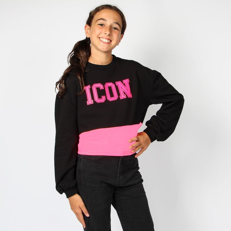 Product: BACHATA - GIRL FELPA NERO/FUXIA