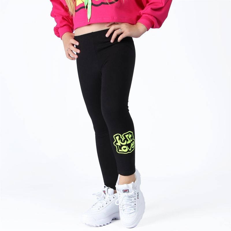 Product: BACHATA - BIMBA LEGGINGS NERO/GIALLO (1 of 4)