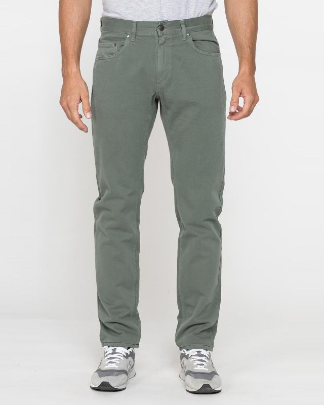 Product: CARRERA - PANTALONE VERDE 5 TASCHE  SMERIGLIATO IN PESANTE GABARDINA DI COTONE (1 of 3)