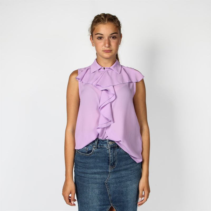 Product: BACHATA - CAMICIA GLICINE SMANICATA CON ROUCHES (1 of 2)