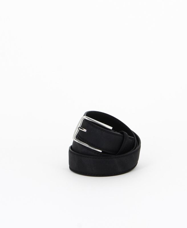 Product: SERGIO TACCHINI - Cinta nera con fodera in VERA PELLE e fibbia senza nichel