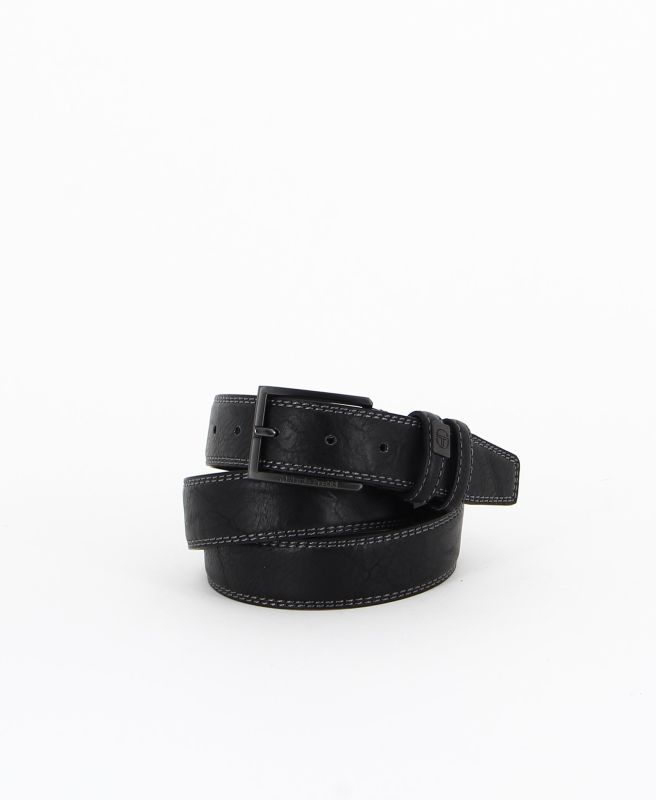 Product: SERGIO TACCHINI - Cinta nera con fodera in VERA PELLE e fibbia senza nichel
