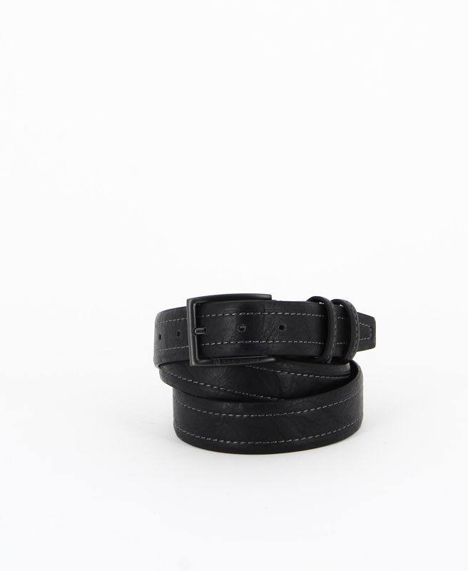Product: SERGIO TACCHINI - Cinta nera con fodera in VERA PELLE e fibbia senza nichel