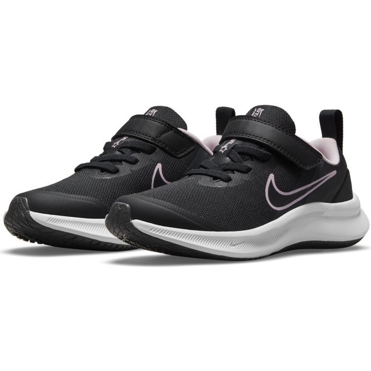 Product: NIKE - Scarpa da bambina nera e rosa con strappo, numerata 28/35 - STAR RUNNER 3 PS (1 of 5)