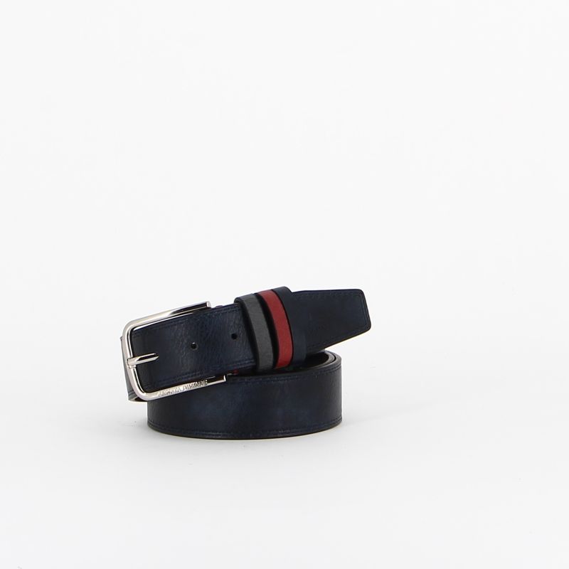 Product: ARMATA DI MARE - Cinta da uomo blu in VERA PELLE