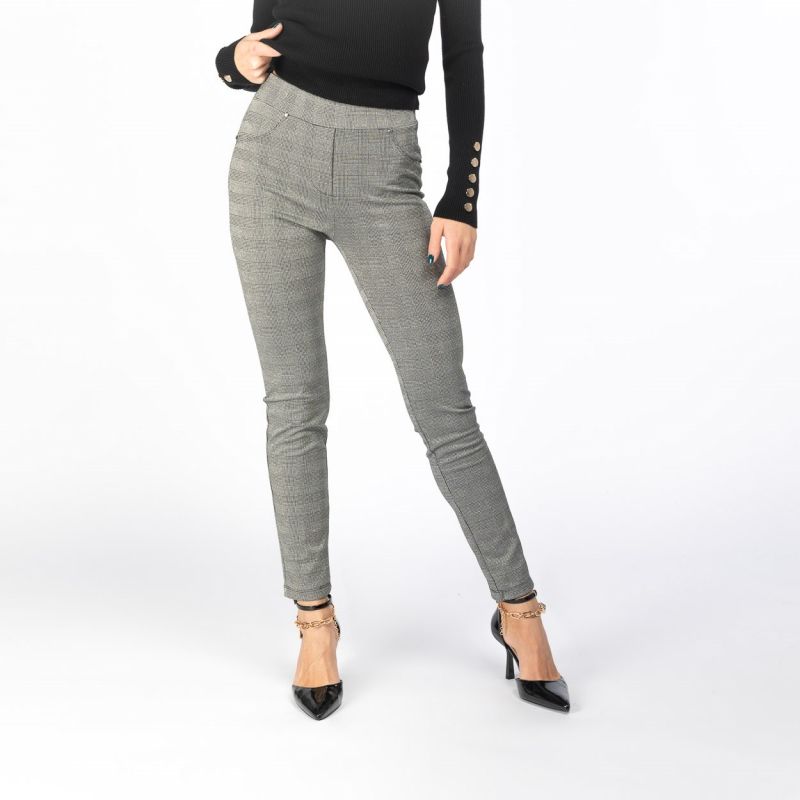 Product: PAQUITA - PANTALONE FINTE 5 TASCHE PIED DE POULE (1 of 3)