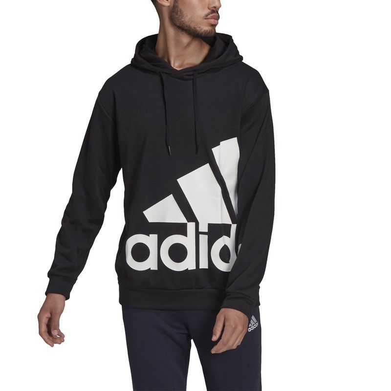 Product: ADIDAS - FELPA CON CAPPUCCIO ESSENTIALS GIANT LOGO FRENCH TERRY - HE4404 (1 of 4)